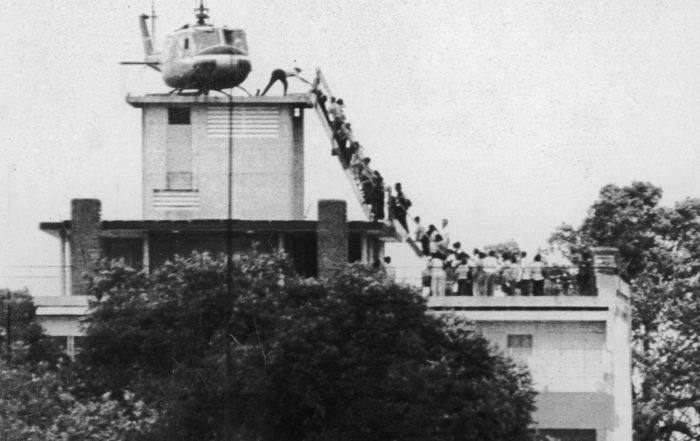 The last helicopter evacuating Saigon