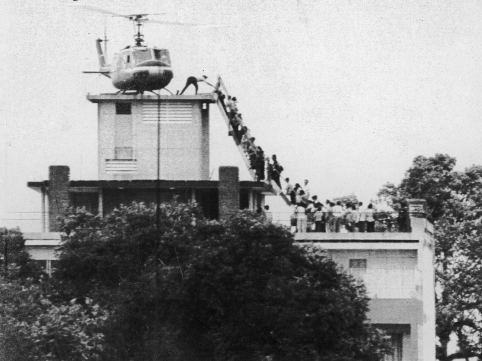 The last helicopter evacuating Saigon